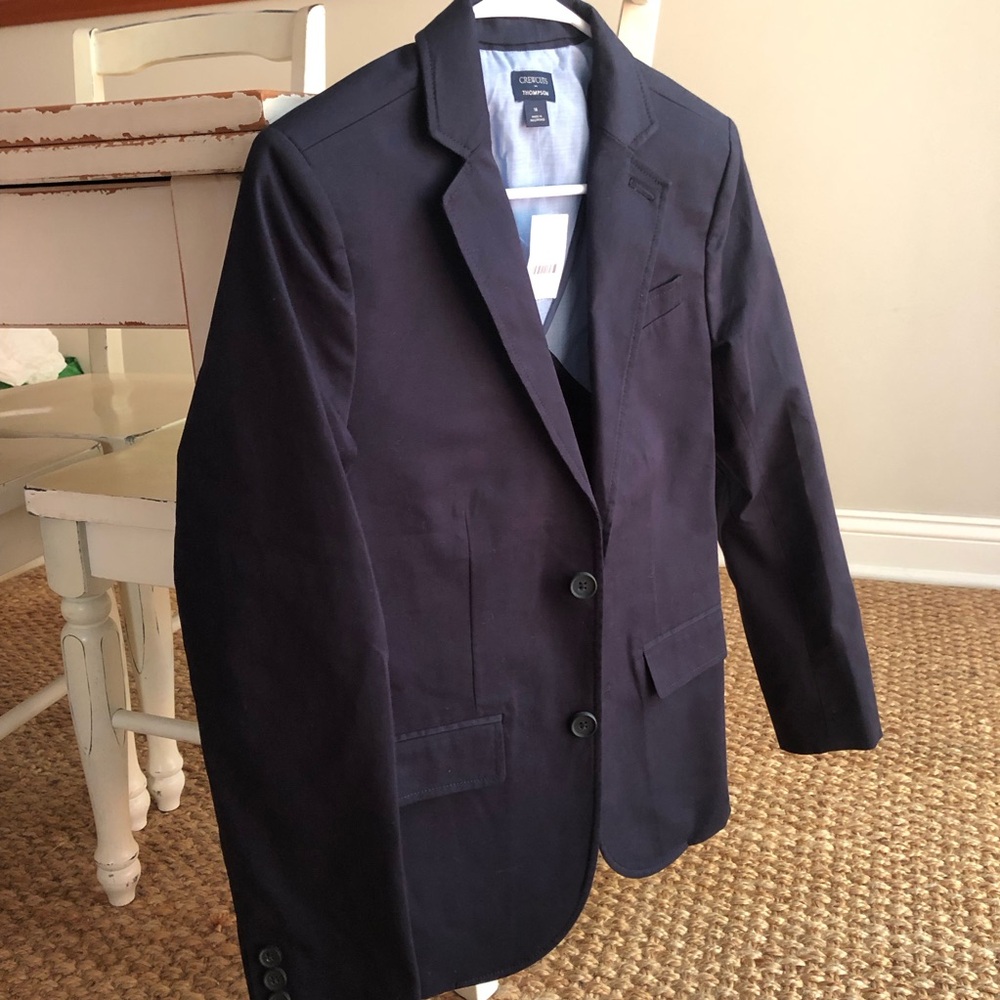 New w Tag: J Crew Crewcuts Thompson suit jacket in flex chino. Size 14